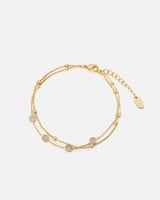 اسوارة نسائية بتصميم جذاب بلون ذهبي