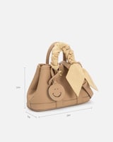 شنطة جُمان النسائية من الجلد باللون البني