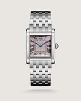 ساعة نجد الرجالية ستيل بلون فضي