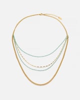 سلسال نسائي فاخر بلون ذهبي