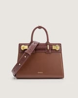 شنطة شمس النسائية جلد بلون بني