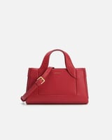 شنطة نسائية متوسطة الحجم بلون أحمر