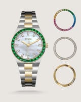 ساعة نسائية لجمالك ستيل بلون ذهبي وفضي