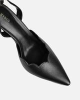 حذاء نسائي بكعب باللون الأسود