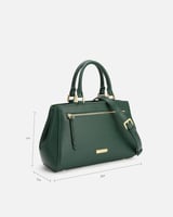 شنطة نسائية بلون أخضر بمقاس واسع