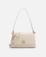 ‎ شنطة نسائية بتصميم عصري بلون بيج