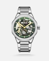 ساعة رجالية اتوماتيك ستيل باللون الفضي