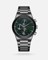 ساعة رجالية بسير ستيل باللون الرمادي