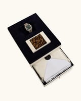 هدية رجالية من ساعة وقماش شتوي وعود فاخر