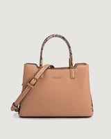 شنطة نسائية بتصميم كلاسيك بلون بني