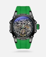 ساعة رجالية كلاسيك باللون الأخضر