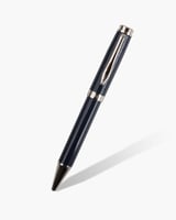 ‎ قلم رجالي فاخر بلون أزرق وفضي.