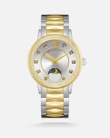 ساعة نسائية ستيل بلون ذهبي وفضي