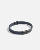 اسوارة رجالية مميزة من الجلد بلون أزرق