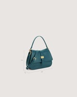 شنطة نسائي بحجم متوسط من الجلد الفيروزي