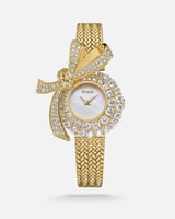 ساعة رنين بتصميم ملفت وجذاب باللون الذهبي