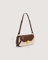 شنطة نسائية باللون البني و البيج