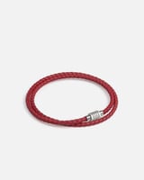 اسوارة بتصميم ملتف باللون الأحمر