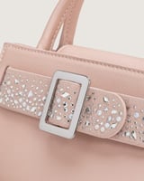 شنطة بريق النسائية جلد بلون وردي