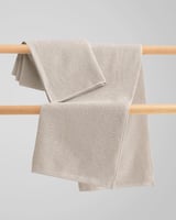 طقم من منشفتين كلاسيك بلون بيج