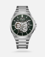 ساعة اتوماتيك رجالية ستيل بلون فضي