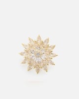 بروش نسائي بتصميم مميز بلون ذهبي