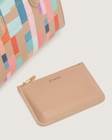 شنطة زهر النسائية جلد بلون بني