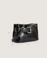 شنطة نسائية بمقاس لكل يوم بلون أسود