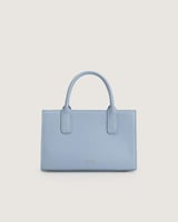 شنطة برق النسائية جلد بلون أزرق