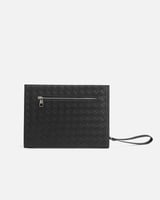 طقم فاخر شنطة وميدالية ومحفظة باللون الأسود