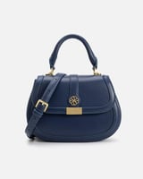 شنطة نسائية بتصميم مميز بلون أزرق