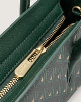 شنطة ورد النسائية جلد بلون أخضر