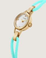 بوكس ساعة قصة النسائية بلون ذهبي