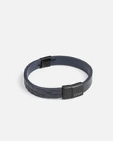 اسوارة رجالية بتصميم عريض باللون الأزرق