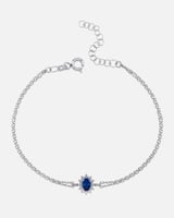 اسوارة نسائية من الفضة باللون الفضي