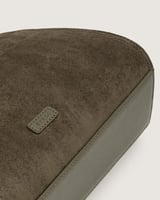 شنطة تالة النسائية مخمل بلون زيتي