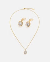 طقم نسائي أنيق باللون الذهبي