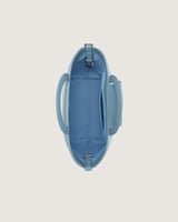 شنطة نسائية من القماش الجينز بلون أزرق فاتح