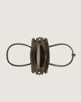 شنطة تالة النسائية مخمل بلون زيتي