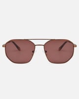 نظارة شمسية بتصميم كلاسيك بلون بني