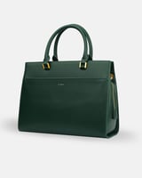 شنطة نسائية بحجم متوسط من الجلد بلون أخضر