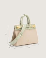 شنطة شمس النسائية بلون وردي و أخضر