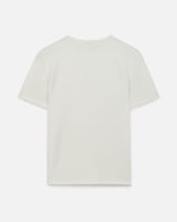 تي شيرت نسائي من القطن باللون الأبيض