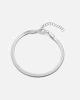 اسوارة نسائية من الفضة باللون الفضي