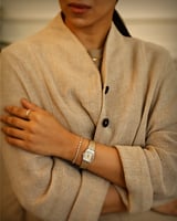 ساعة هيبة النسائية بسير ستيل بلون ذهبي