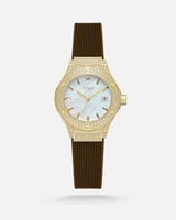 ساعة لحظة النسائية بلون بني