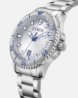 ساعة رجالية بسير ستيل بلون فضي