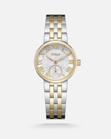 ساعة إليغانس النسائية كلاسيكية بلون ذهبي وفضي