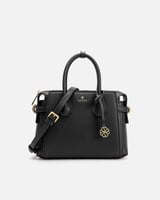 شنطة نسائية من الجلد الفاخر بلون أسود