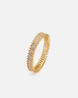 خاتم نسائي بتصميم مميز ذهبي